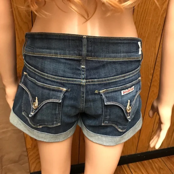 HUDSON Croxley Mid Thigh Short-Blue-Size 25 -Good Condition - Picture 7 of 16